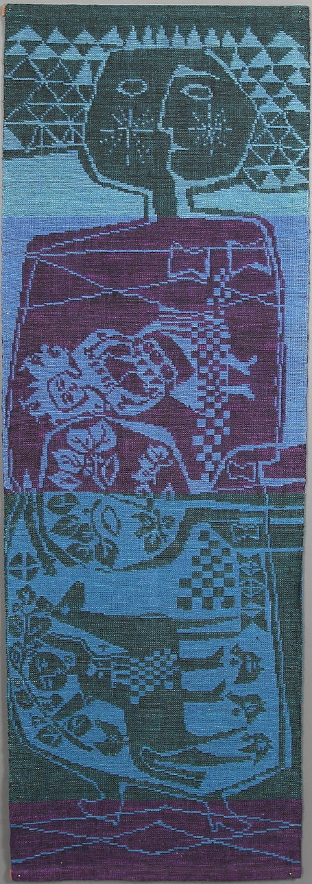 VÄGGBONAD, Helmi Vuorelma Oy, "Kosimatka" Kirsti Rantanen, Finland. 1960-tal.