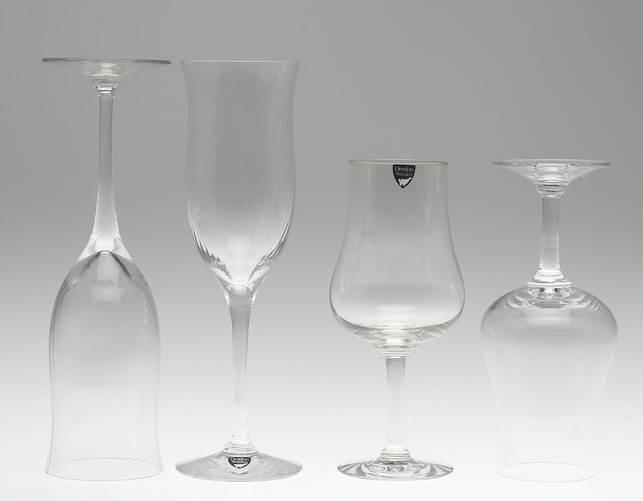 GLASSERVIS 13 delar, vinprovarglas Elixir, Gunnar Cyrén, Orrefors, champagneglas.