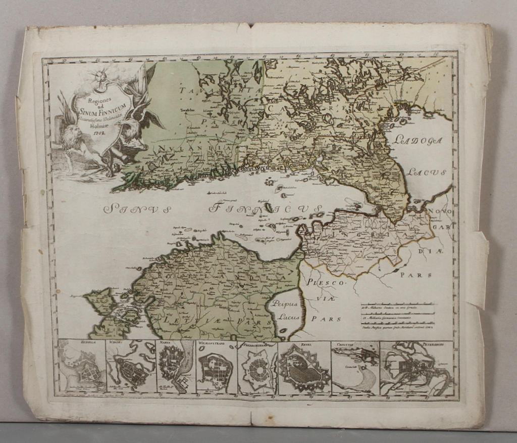 KARTA, Regiones ad Sinum Finnicum, 1742.