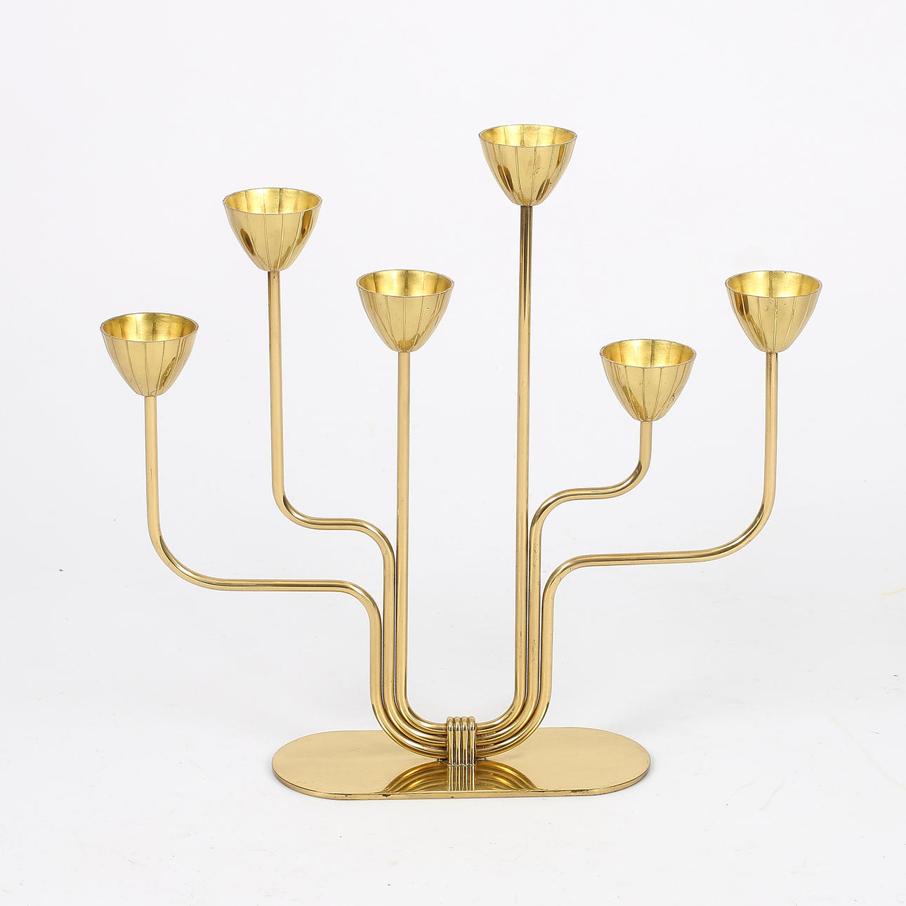 CANDELABER, brass, Gunnar Ander, Ystad Metall.