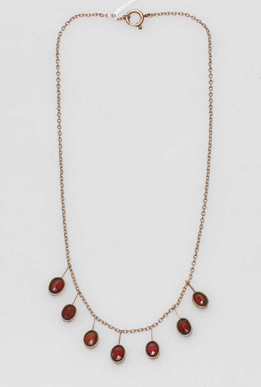 HALSSMYCKE, double med granater, 1900-tal.