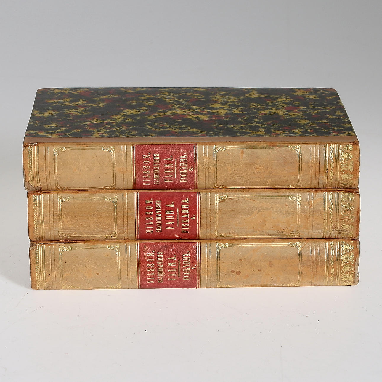 BÖCKER, 3 band, Skandinaviens Fauna, 1858.