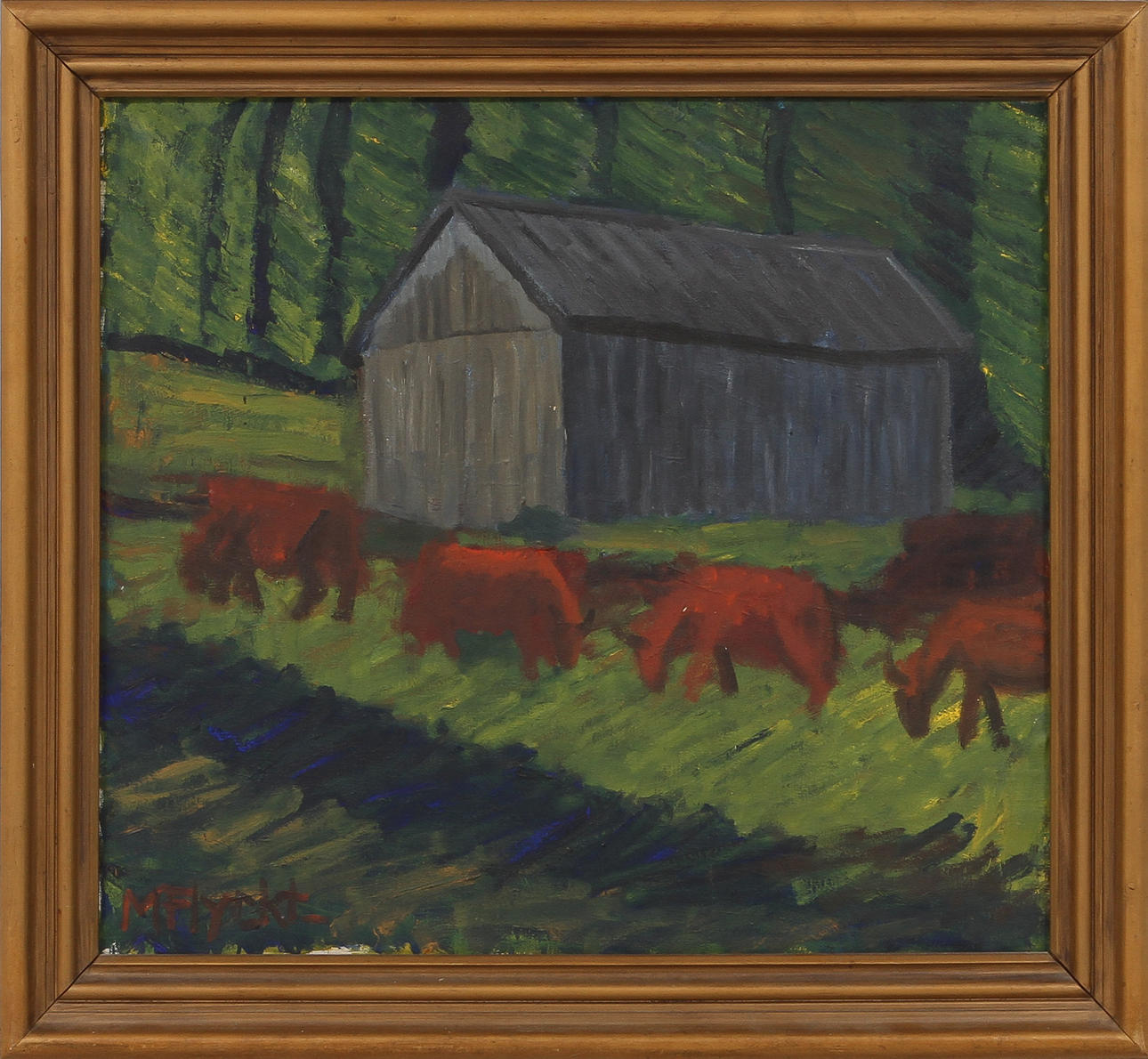 MANFRED FLYCKT, olja på duk, sign.