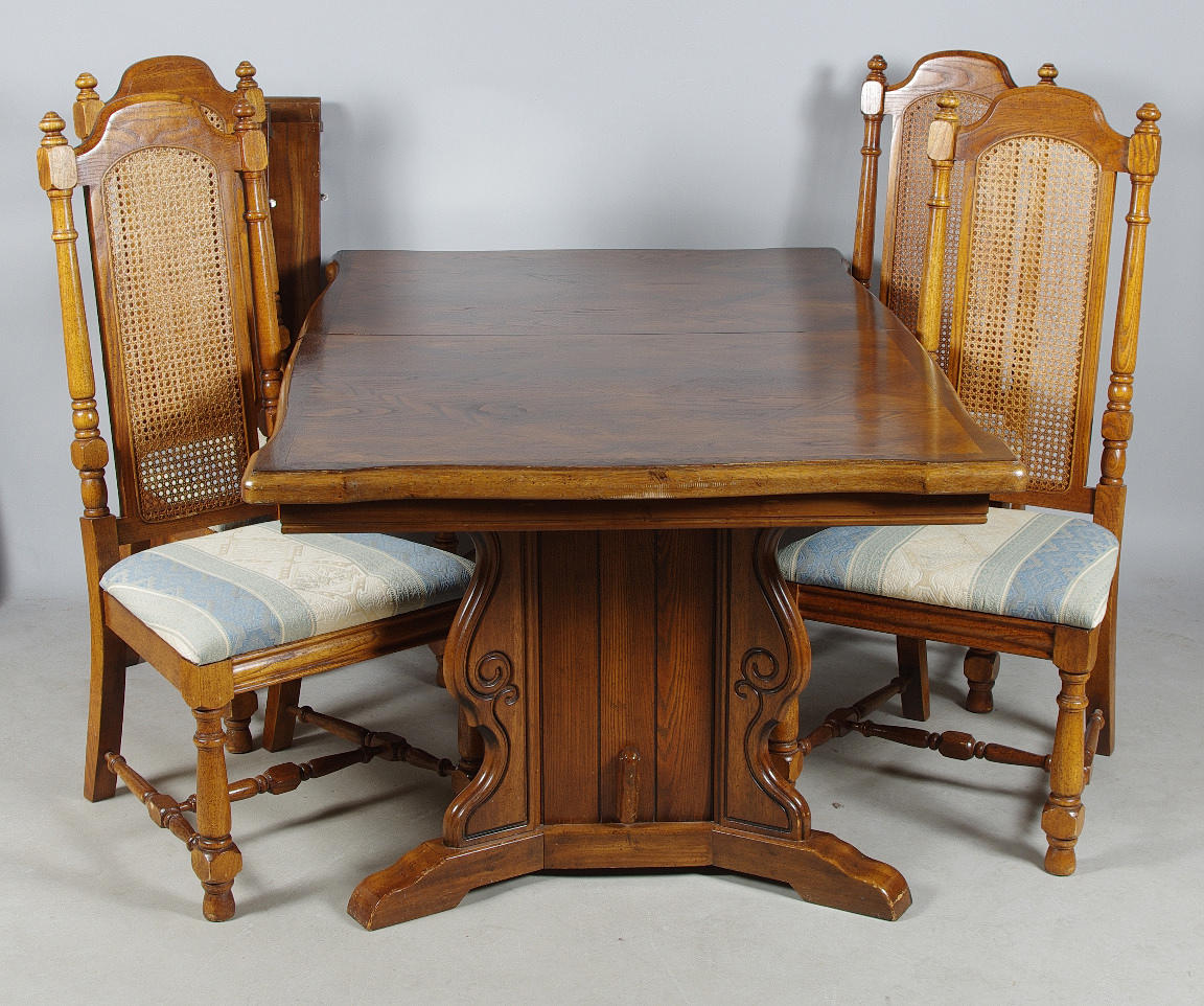 MATGRUPP, ek med nätryggar, 1980-tal.