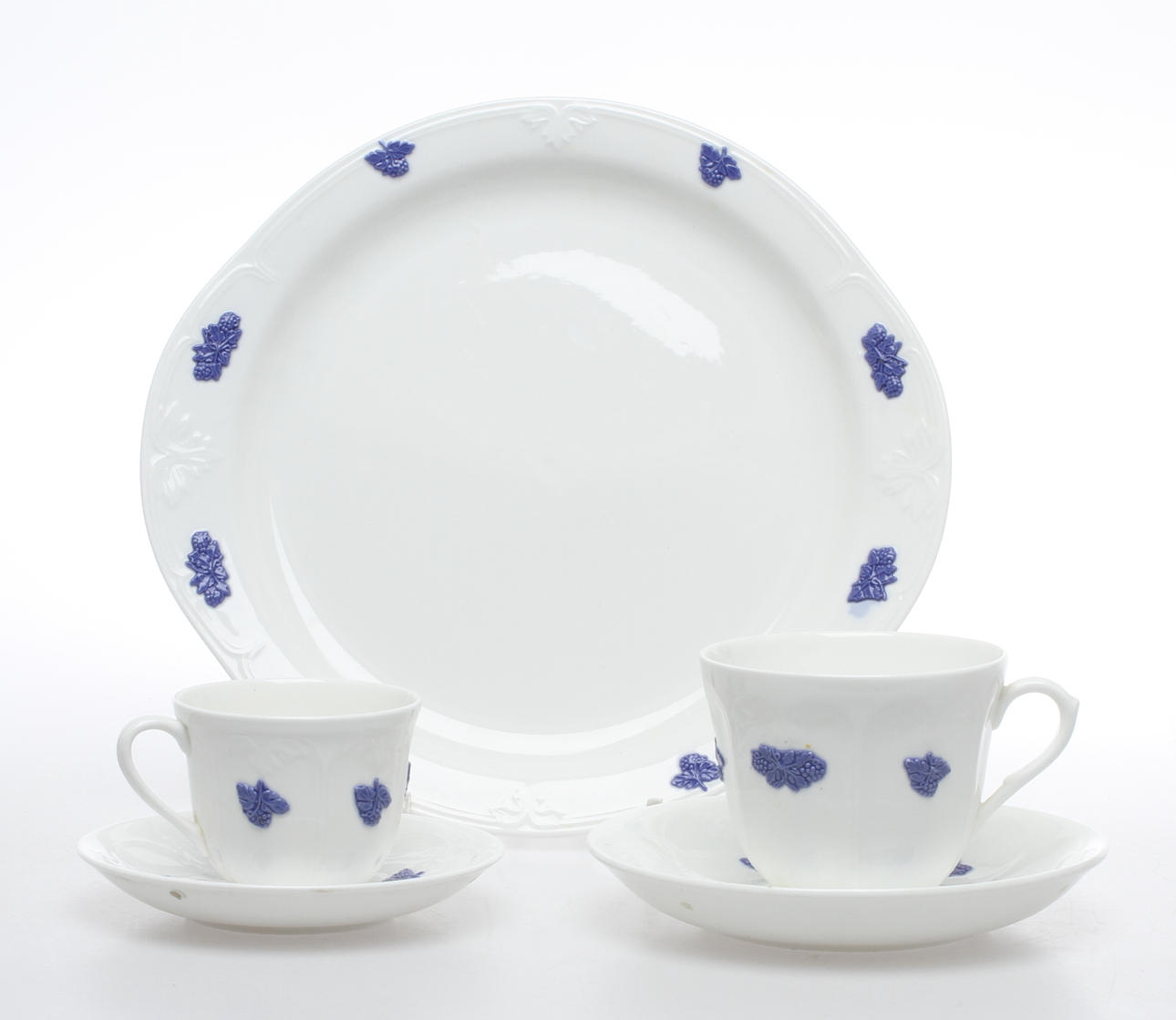 TE & KAFFESERVISDELAR, 18 delar, porslin, Blå Blom, Gustavsberg.