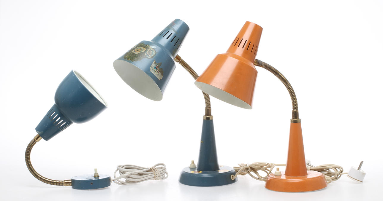 PART LAMPOR, 3 delar, Omkring 1900-talets mitt.