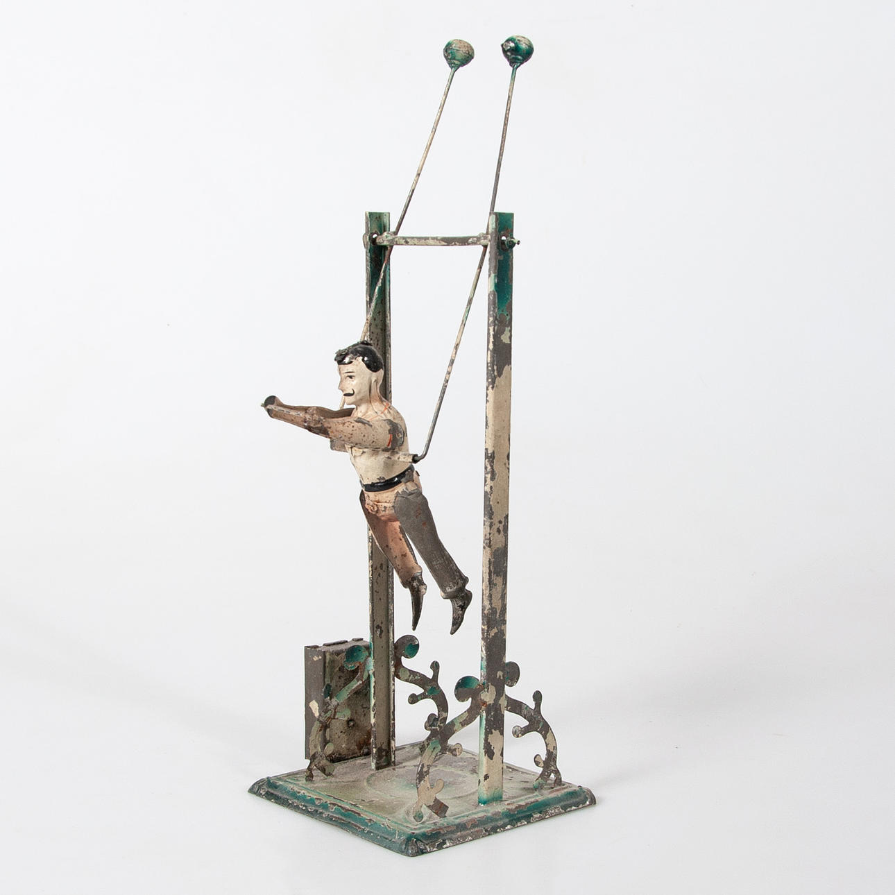ACROBAT, probably Gunthermann, hand painted, circa 1920.
