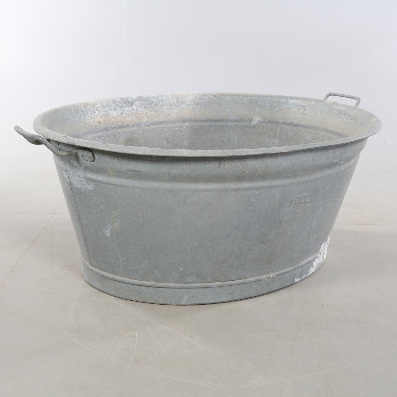 BAÑERA en ZINC, 100 litros.