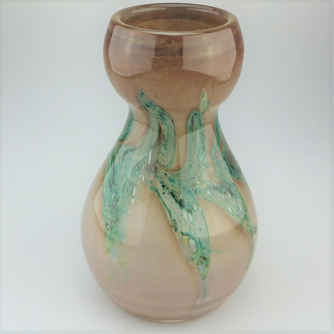 ERWIN EISCH. STUDIO GLASS VASE.
