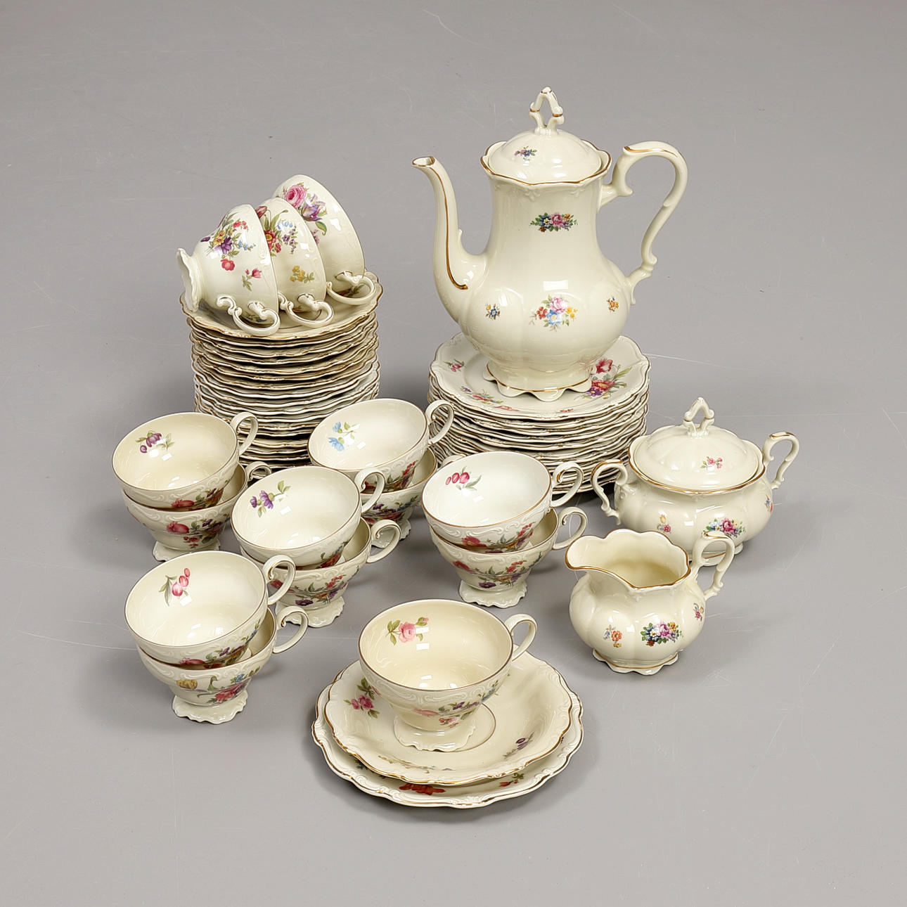 ROSENTHAL, coffee set, 26+3 dlr, Pompadour".