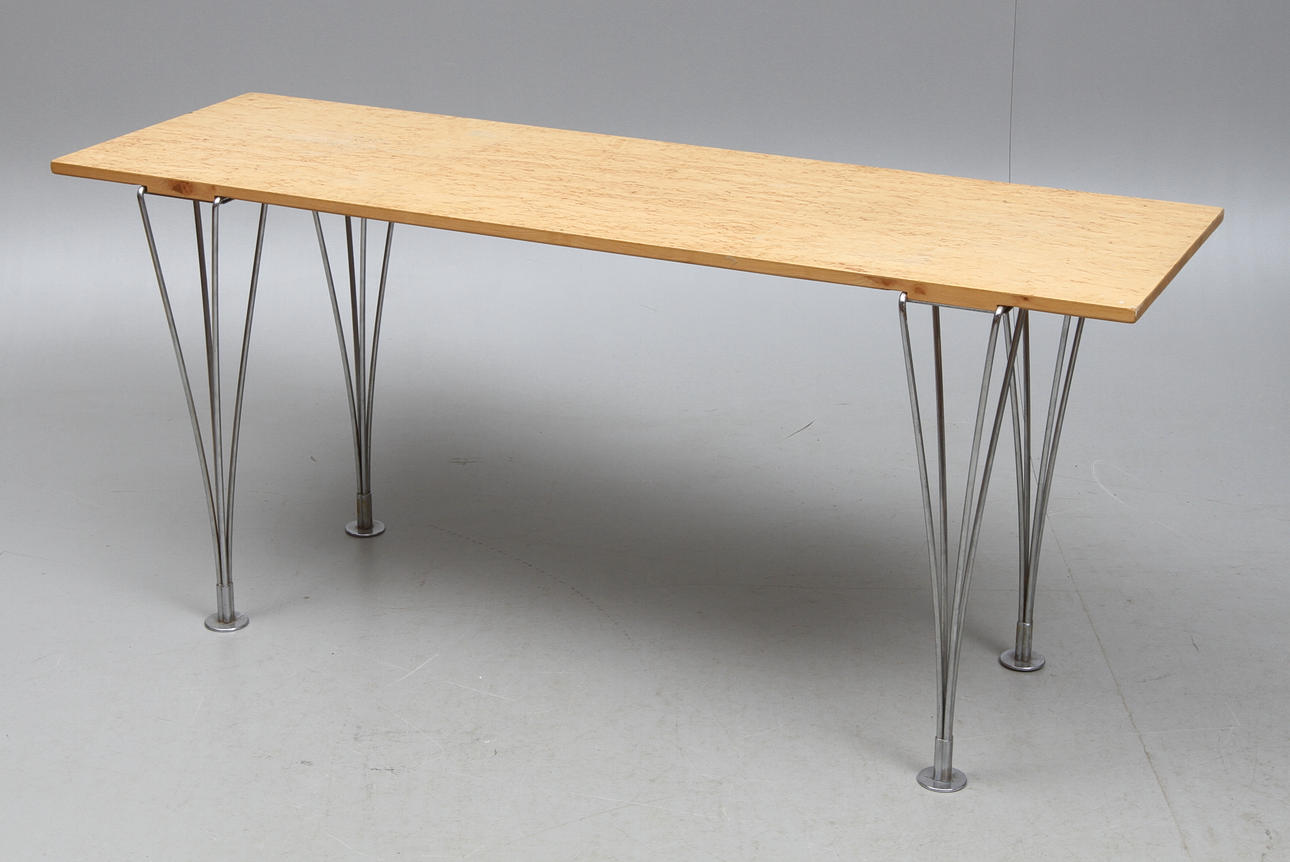 SIDOBORD, masurbjörk samt kromade spännben, Bruno Mathsson, Mathsson International.