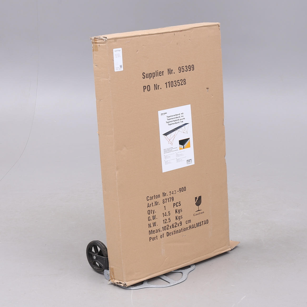 TAPETBORD, PAKKEVOGN, 2 dele, Biltema.