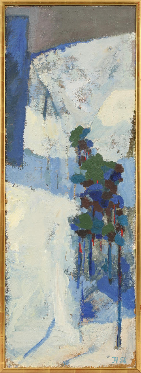 JOHN AHLGREN, olja på duk, sign o dat -58.