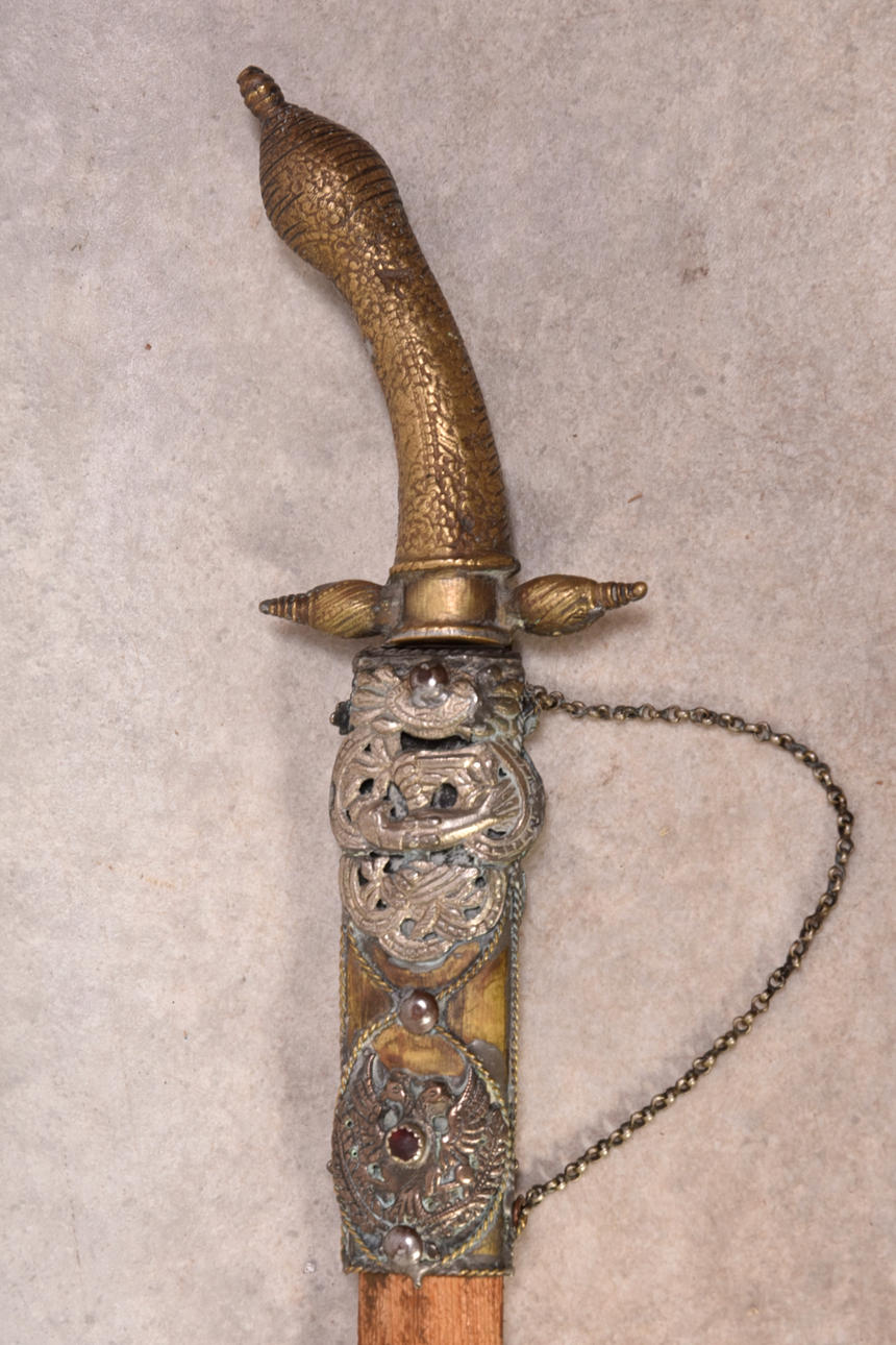 ESPADA oriental, hoja con fecha 1818.