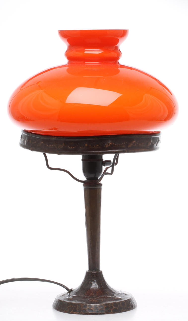 BORDSLAMPA, koppar, "strindbergslampa", 1900-talets början.