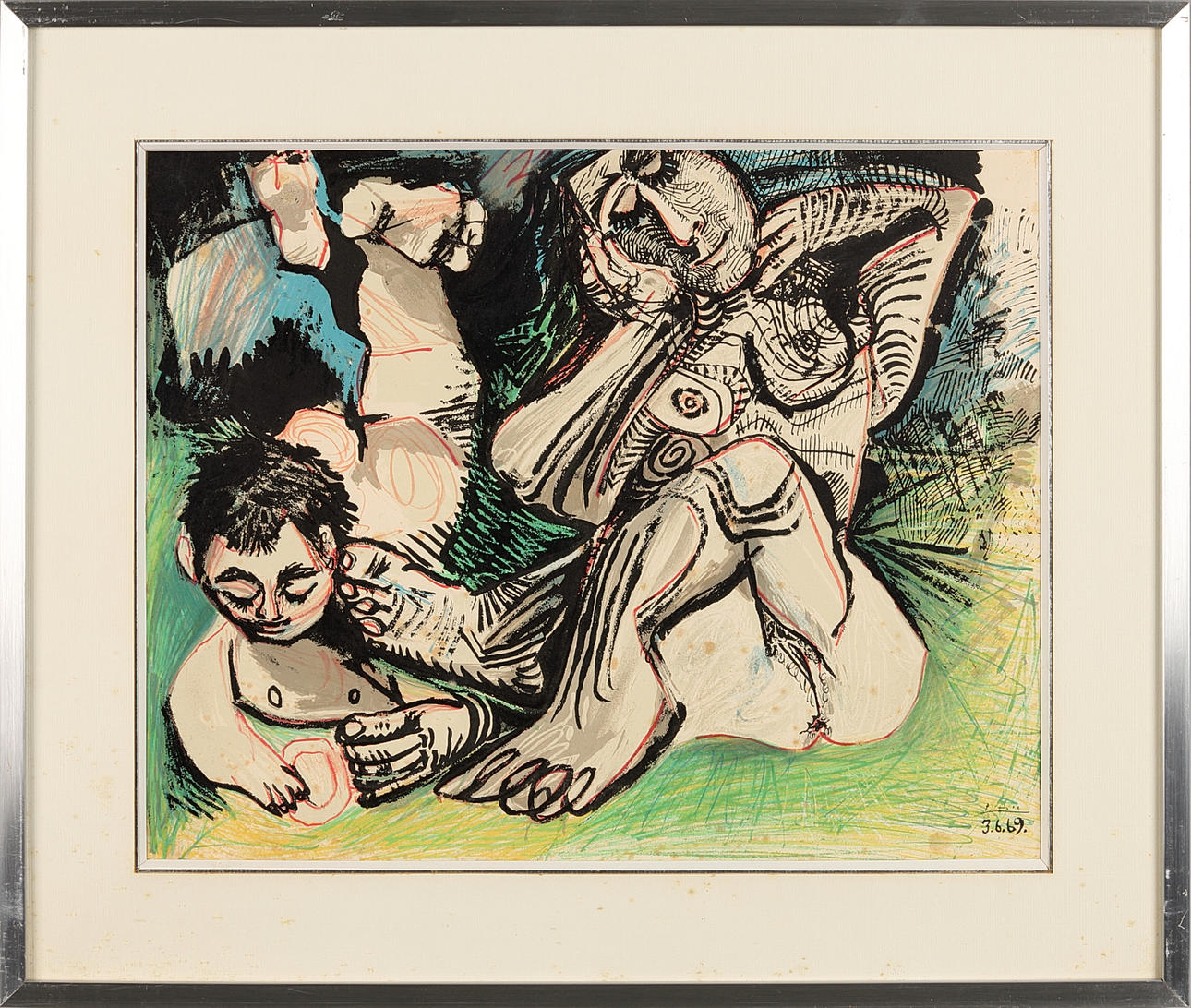 AFTER PABLO PICASSO. Au Baiser D'Avignon, 1972 (Nude).