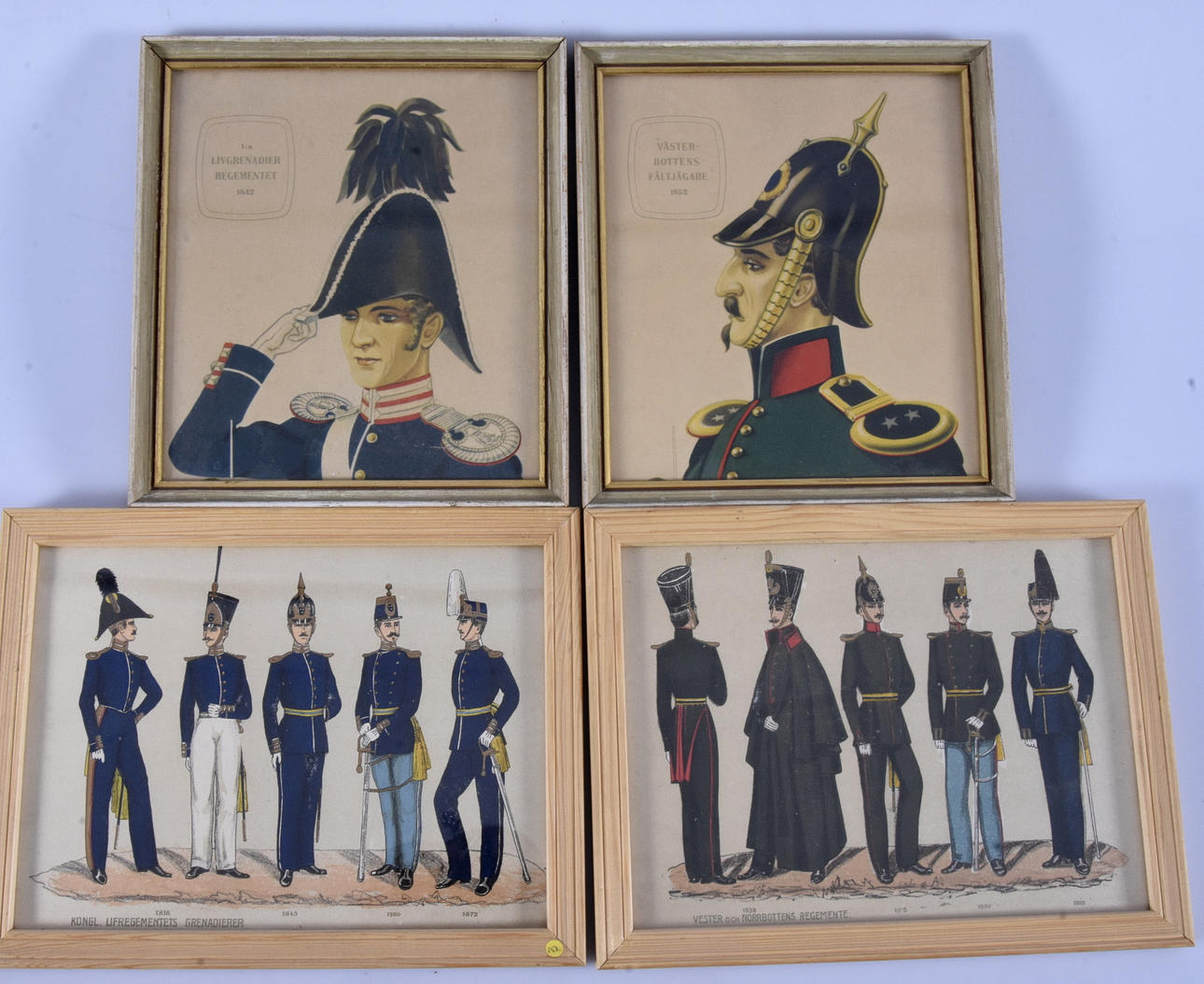 Uniformstavlor, 4-stycken, Offset.