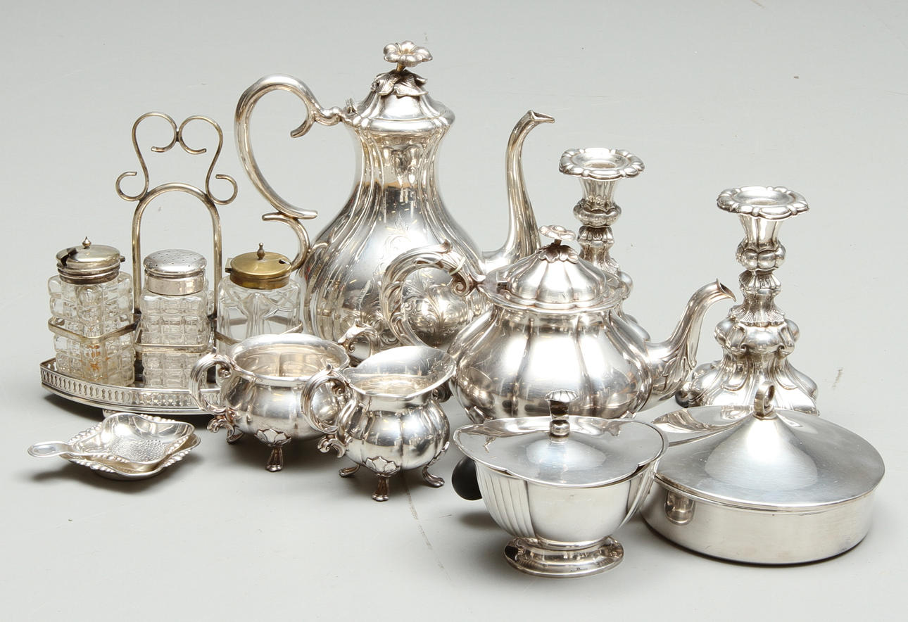 PARTI NYSILVER, bland annat Cohr Danmark. 1900-tal.