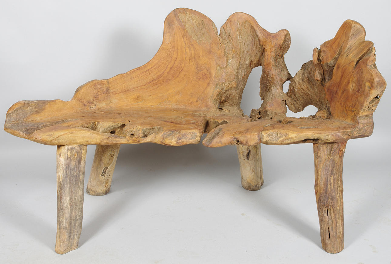 SOFFA, rot av ädelträ.