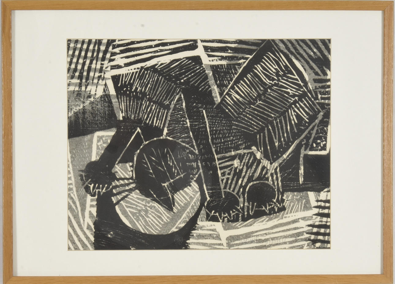 VIDE JANSSON. Träsnitt.