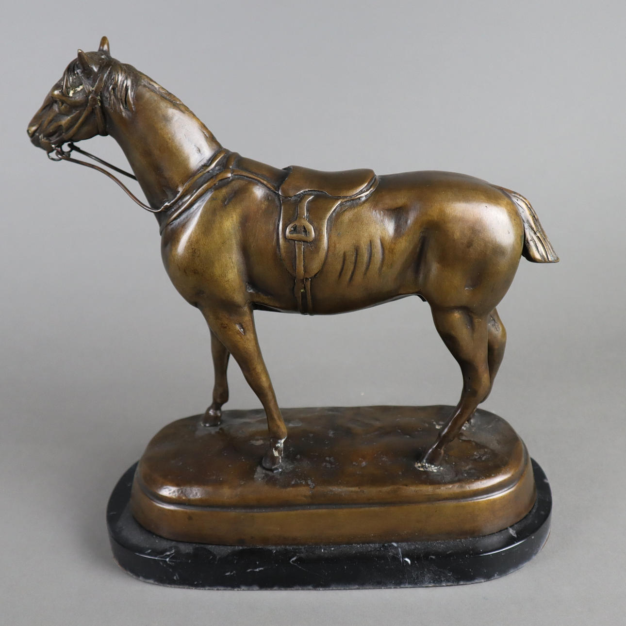 --Dyreskulptur "HEST" - bronze.