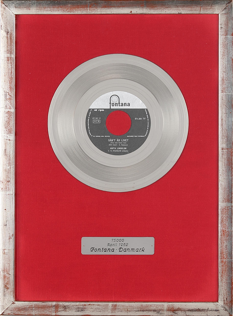 ANITA LINDBLOM. Sølvplade That's life.