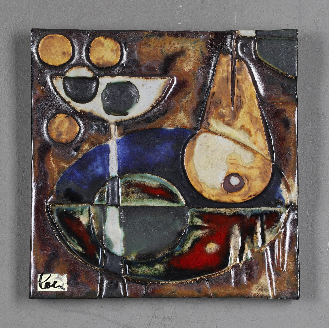 WANDRELIEF, Keramik, Helmut Schäffenacker, Deutschland.