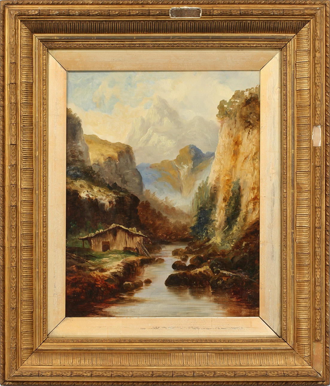 OKÄND KONSTNÄR, olja på duk, 1800-talets slut.