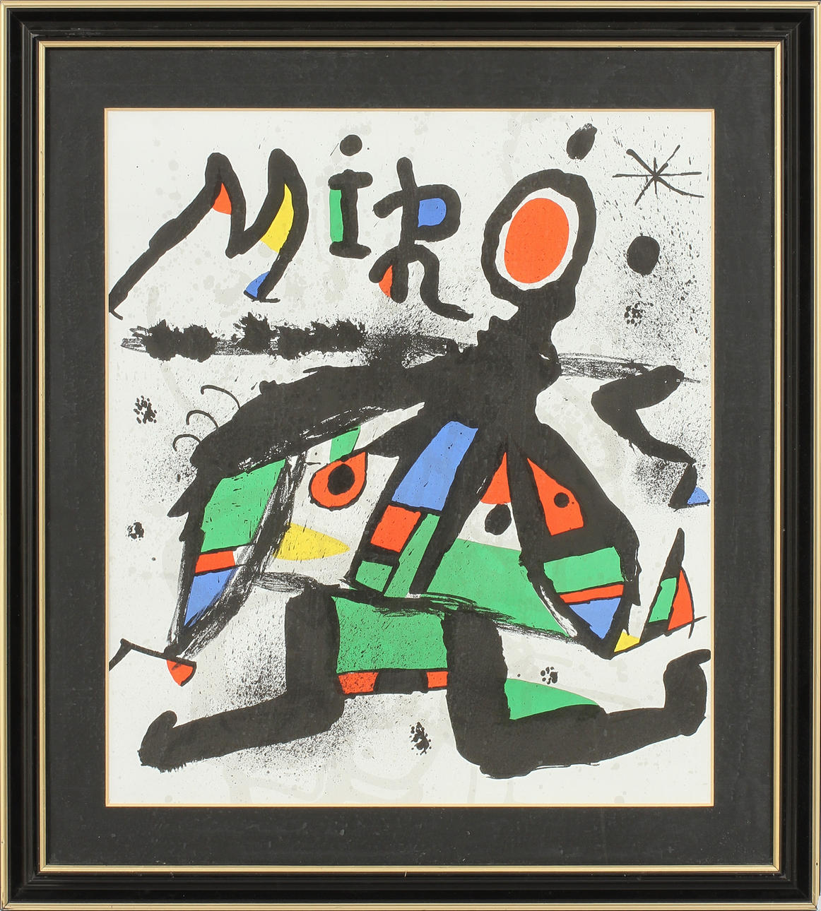 JOAN MIRÓ, Lithographie, nach.