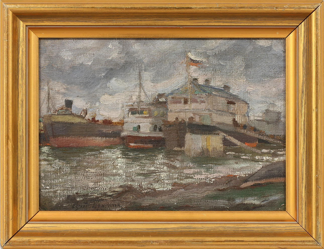 SERGEI GERASIMOV, olja på duk, sign.