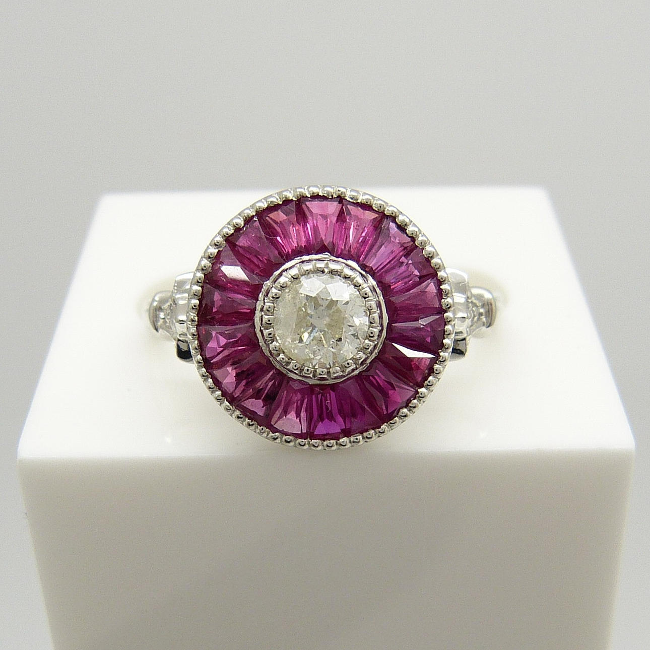 PLATINA RUBIN & DIAMANTRING.