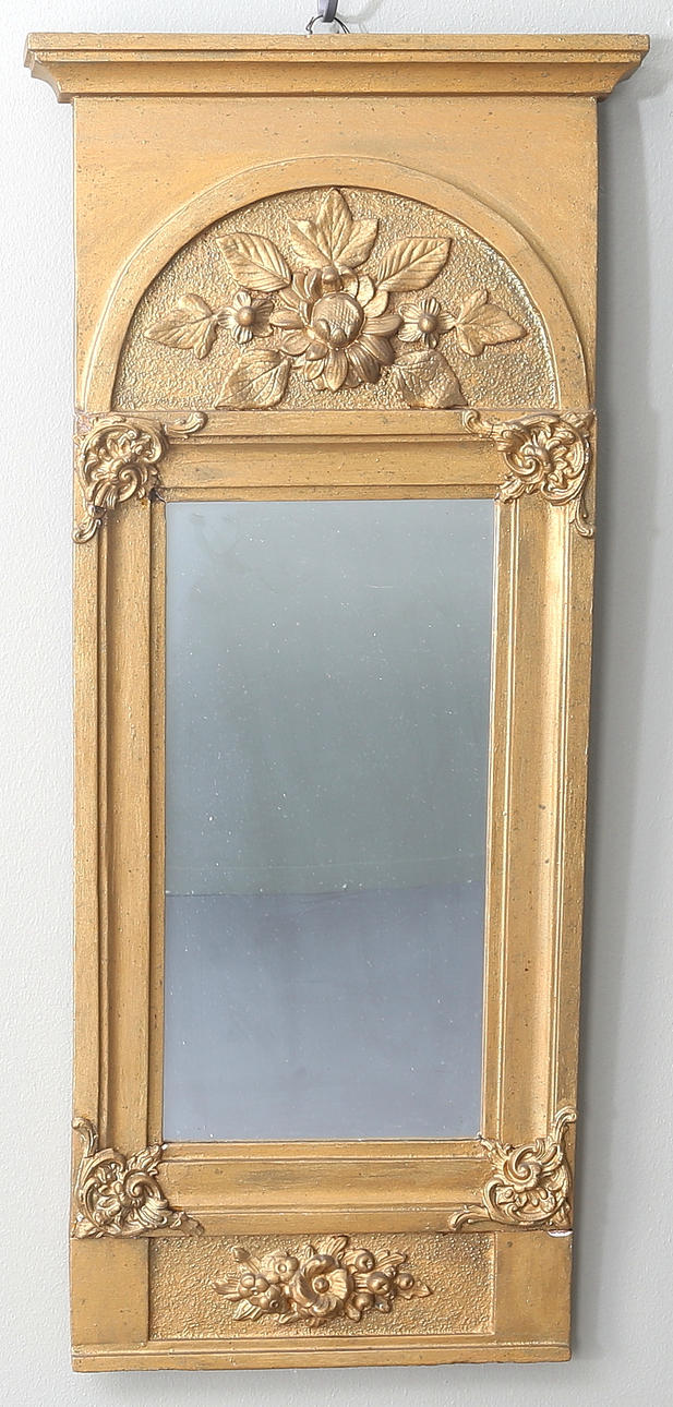 SPEGEL, Empire ca 1810-20 signerad J Frisk.