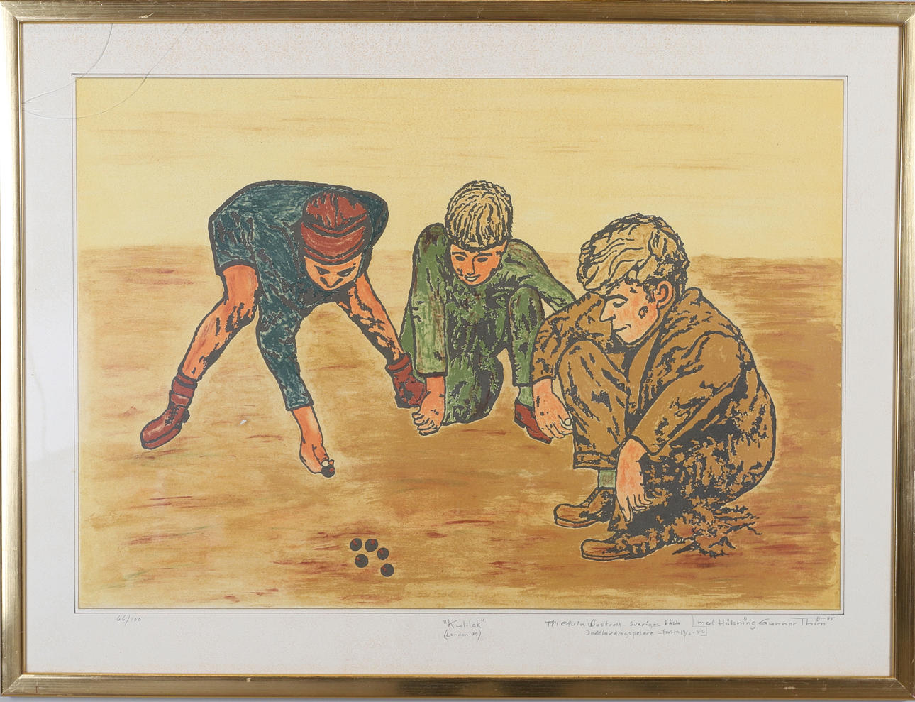 GUNNAR THIM, color lithograph, numbered 66/100.