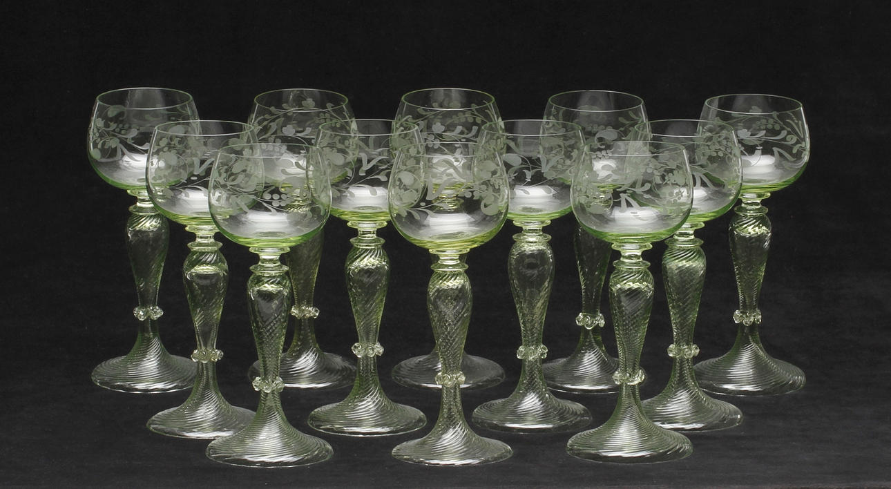 VINGLAS, 12 st, 1900-tal.