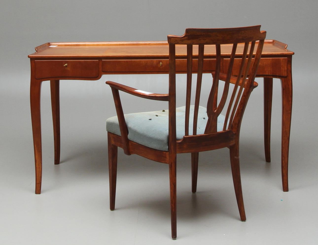 SKRIVBORD, med STOL, Jörgen Andersson, Djursholm, 1940-tal.