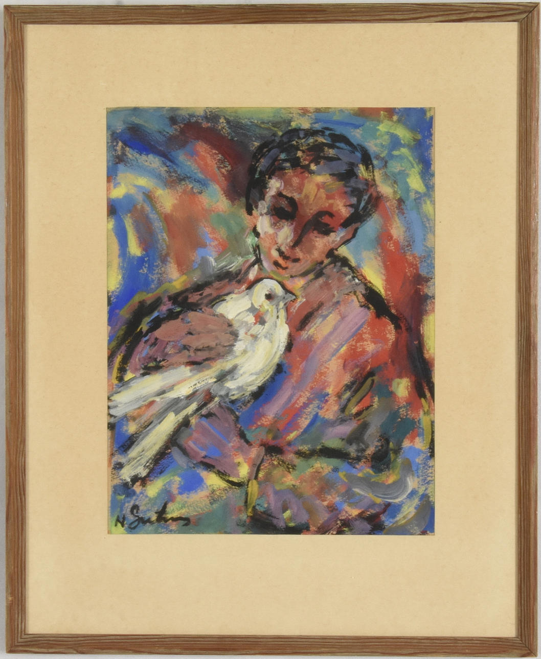 NATAN GUTMAN. Gouache.