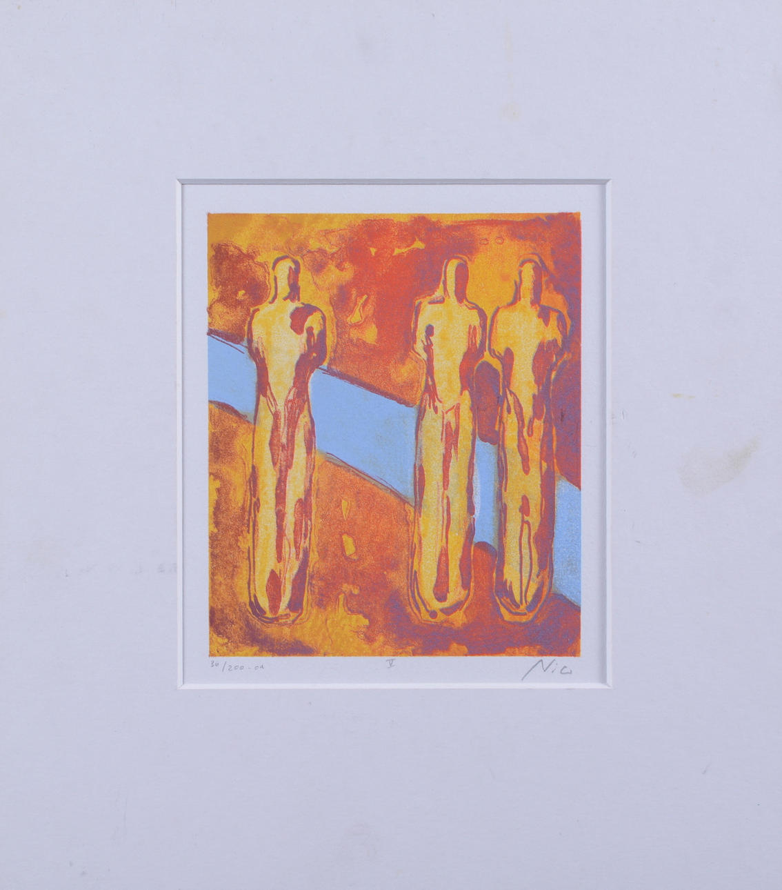 NICO WIDERBERG. Färglitografi.