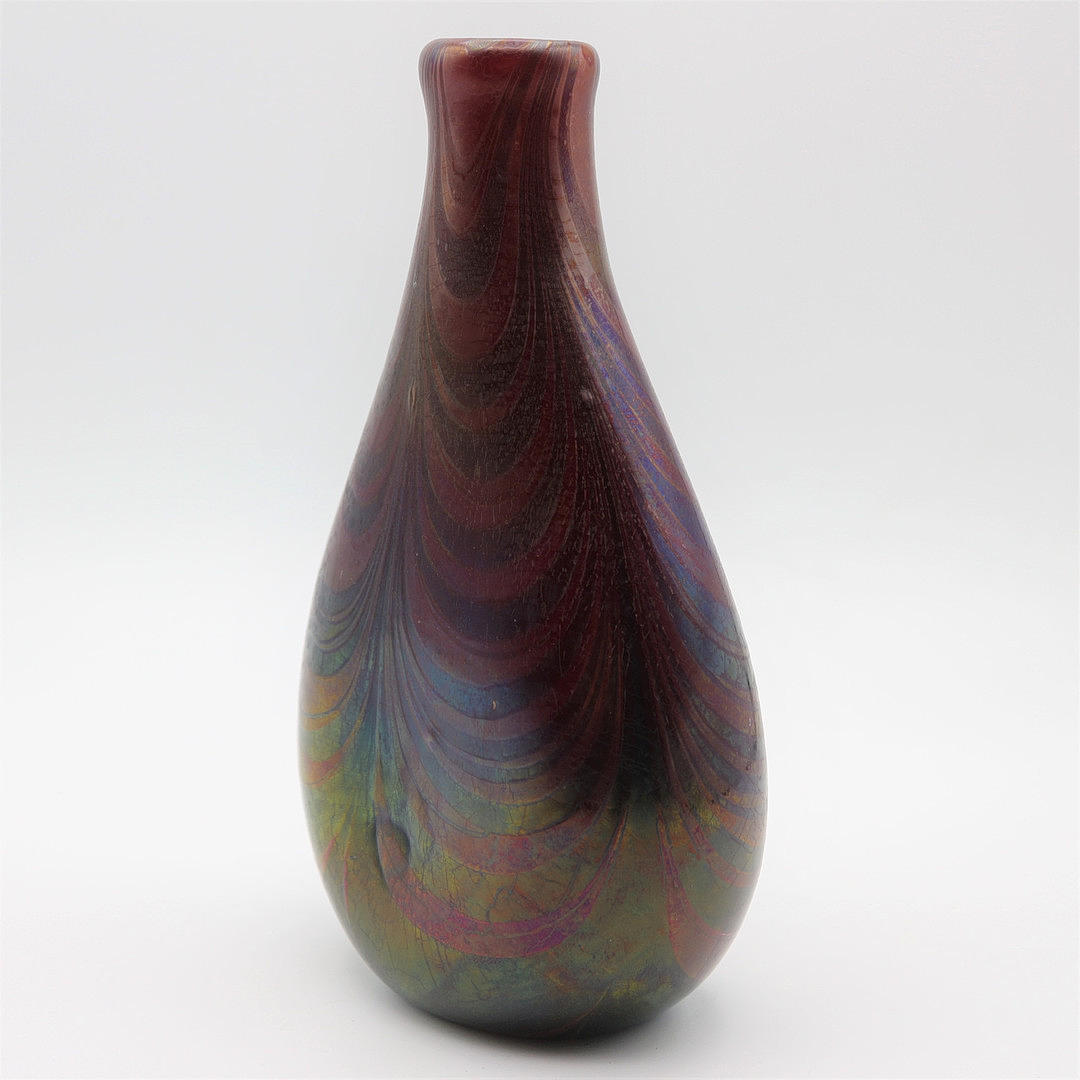 GLASS VASE JOHN DITCHFIELD 1980.
