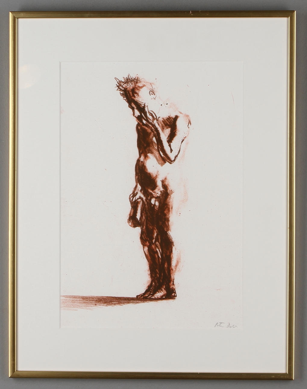 PETER DAHL. Ur Fredmans Epistlar, litografi, signerad.