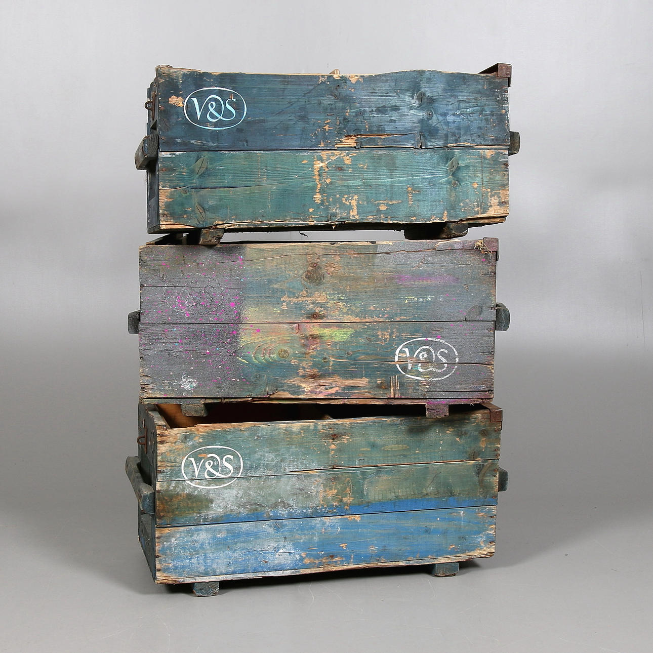 TRÄLÅDOR, 3 st, Vin & Sprit AB, Industri, 1900-talets första hälft.