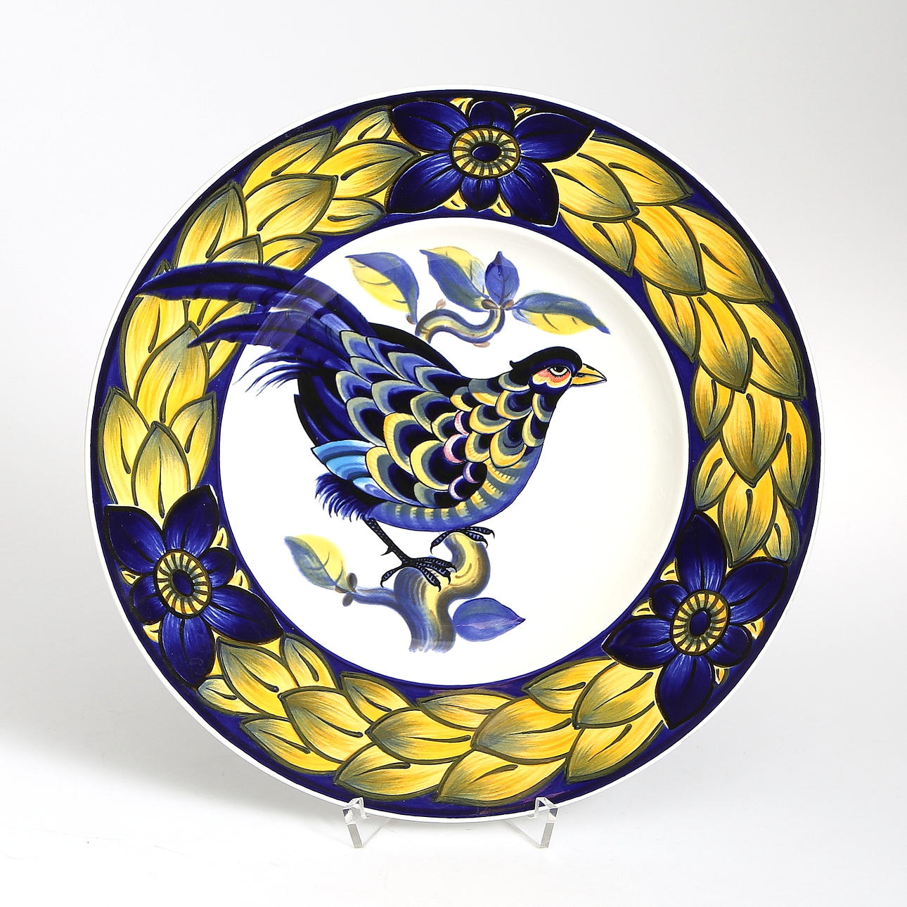 BLÅ FASAN, Royal Copyenhagen. 1900-talets sista kvartal.