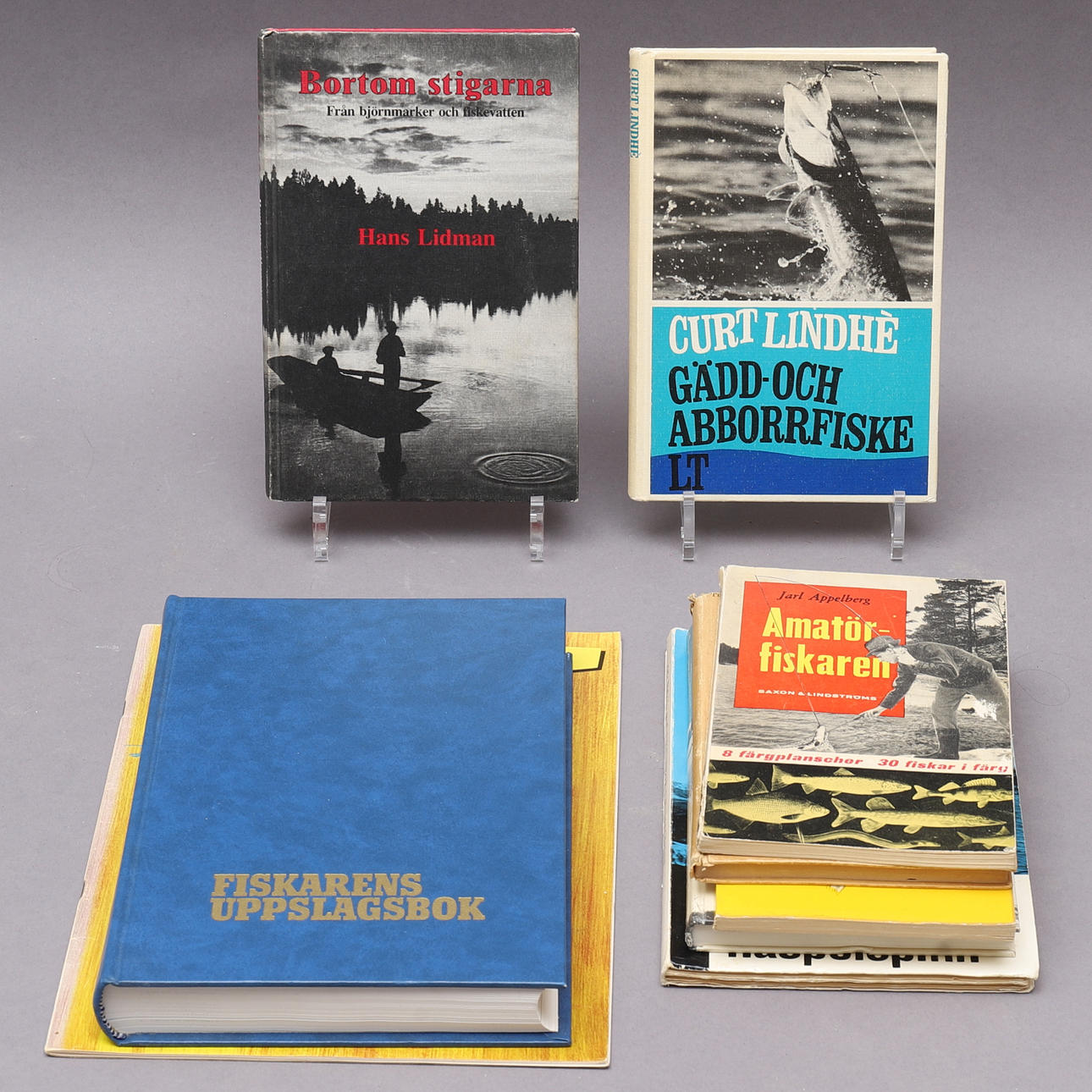 BÖCKER OM FISKE, 9 st.
