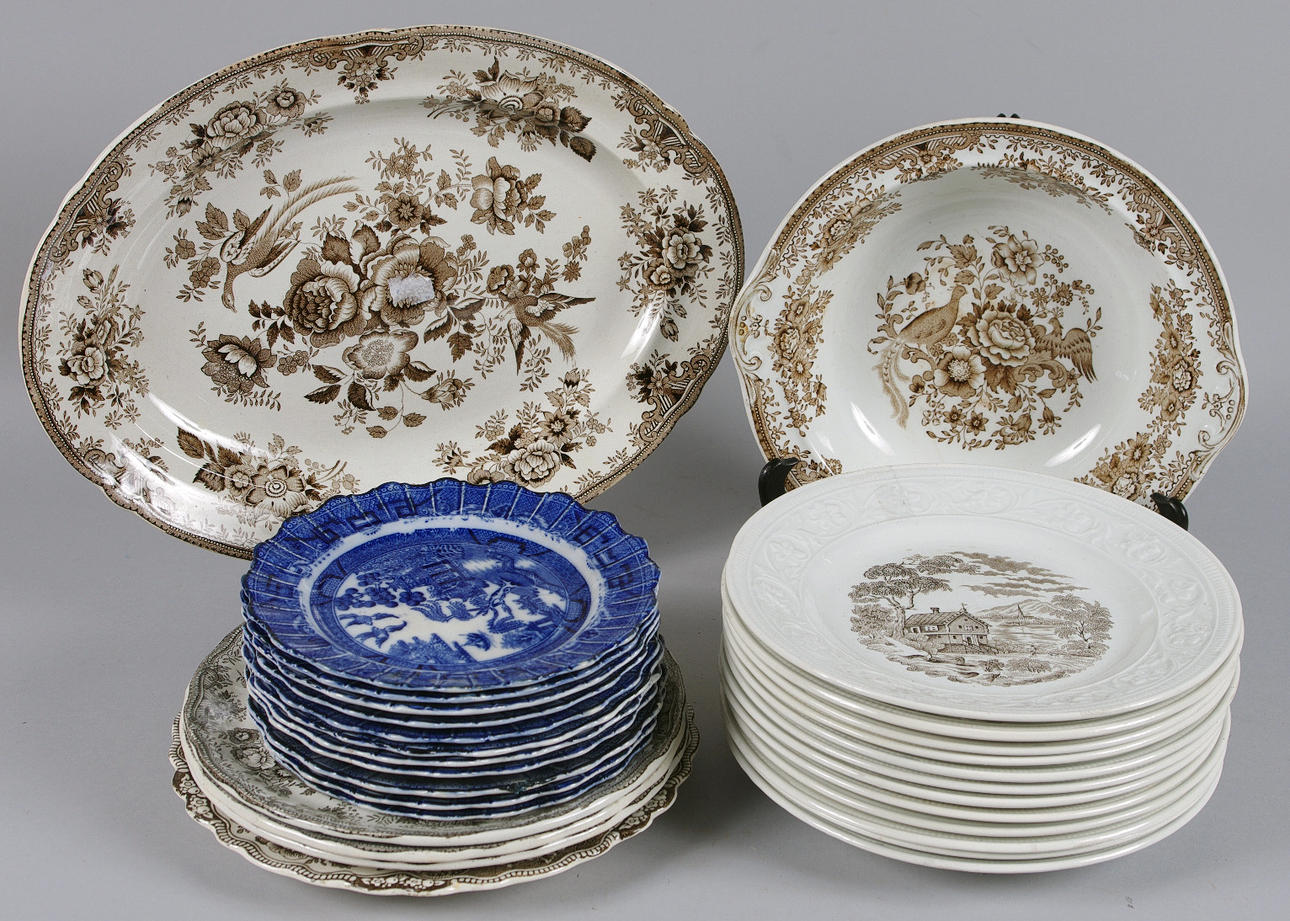 MATSERVISDELAR, Rörstrand m.fl., tidigt 1900-tal.