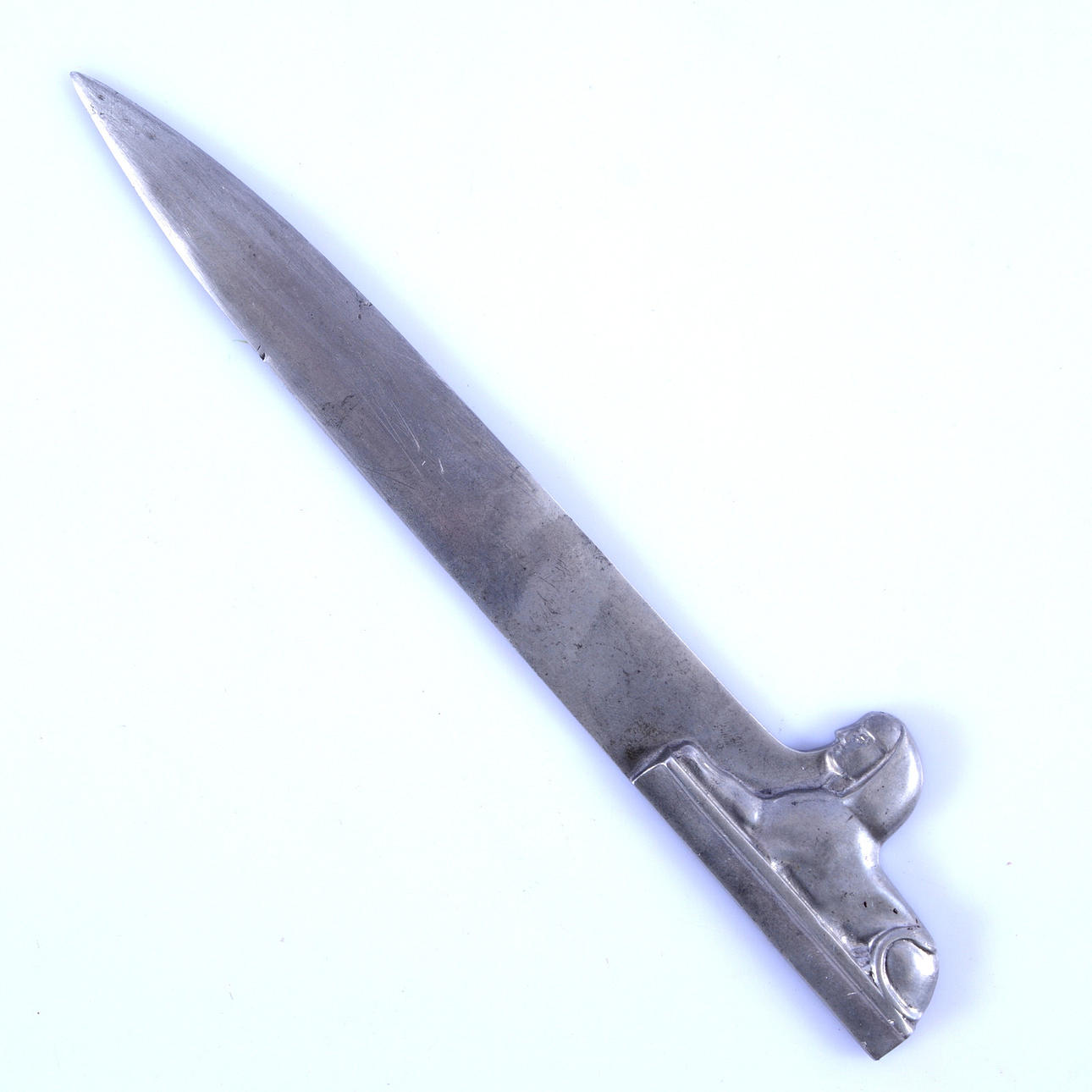 BREVKNIV, tenn, Art deco, 1934.