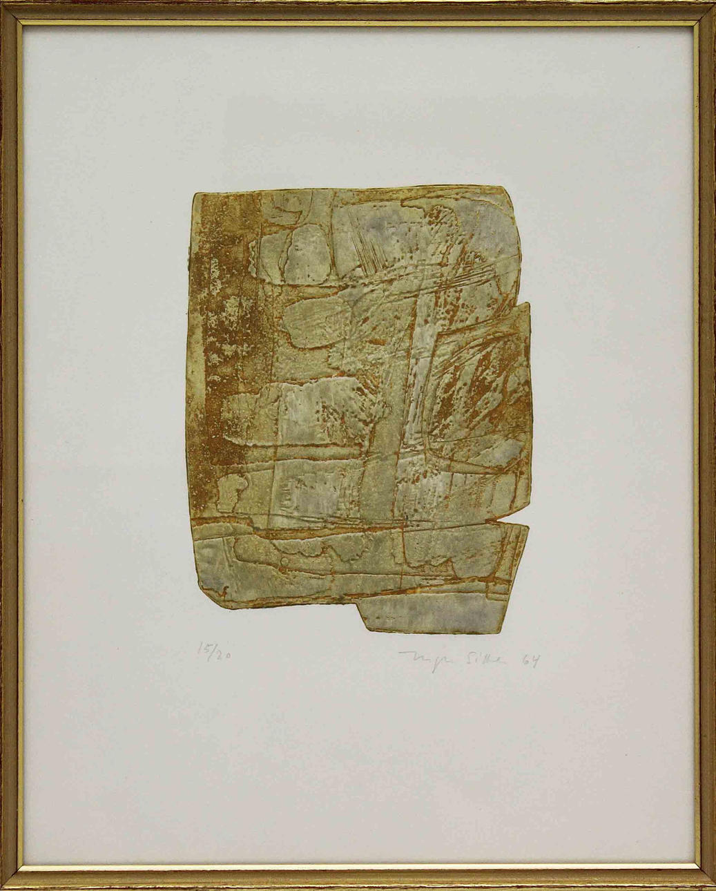 INGER SITTER. Komposition. Färgetsning. Signerad Inger Sitter -64. 15/20.