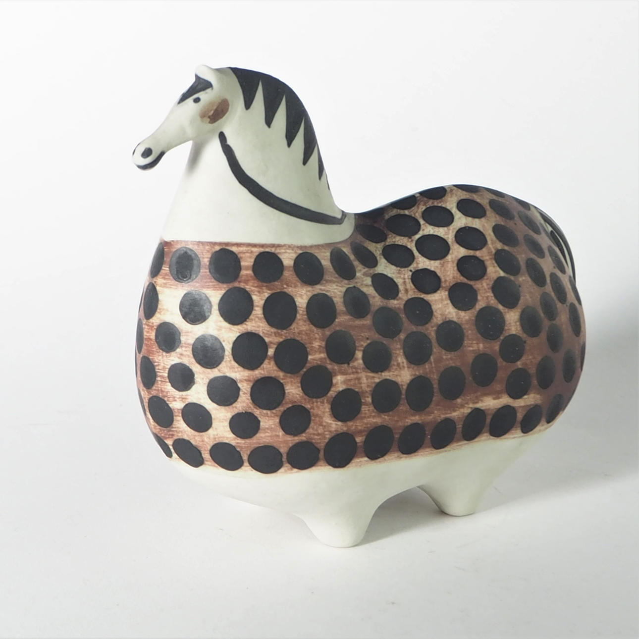 STIG LINDBERG. figurine, stoneware, "Runner", Gustavsbergs Studio.