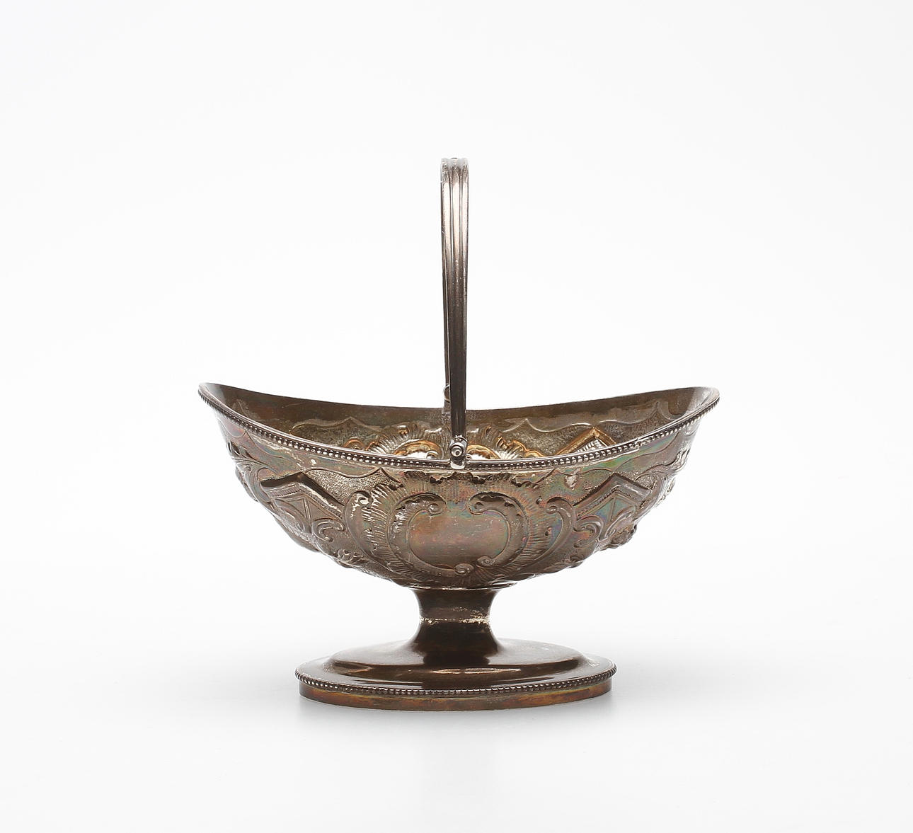 SKÅL MED GREPE, silver, sannolikt Abraham Peterson, London 1800, vikt ca 284,6 gram.