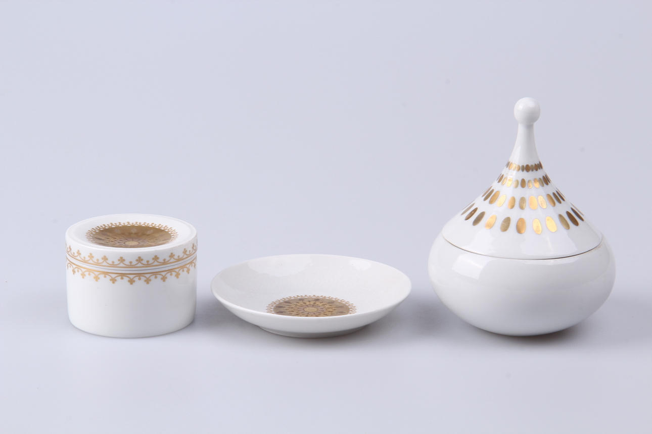 LOCKSKÅL, fat och ask, 3 delar, Björn Winblad, Rosenthal Studio Line.