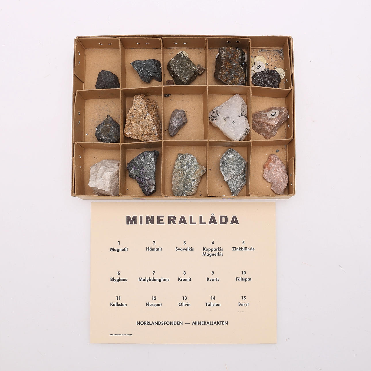 MINERALSAMLING, Norrlandsfonden.
