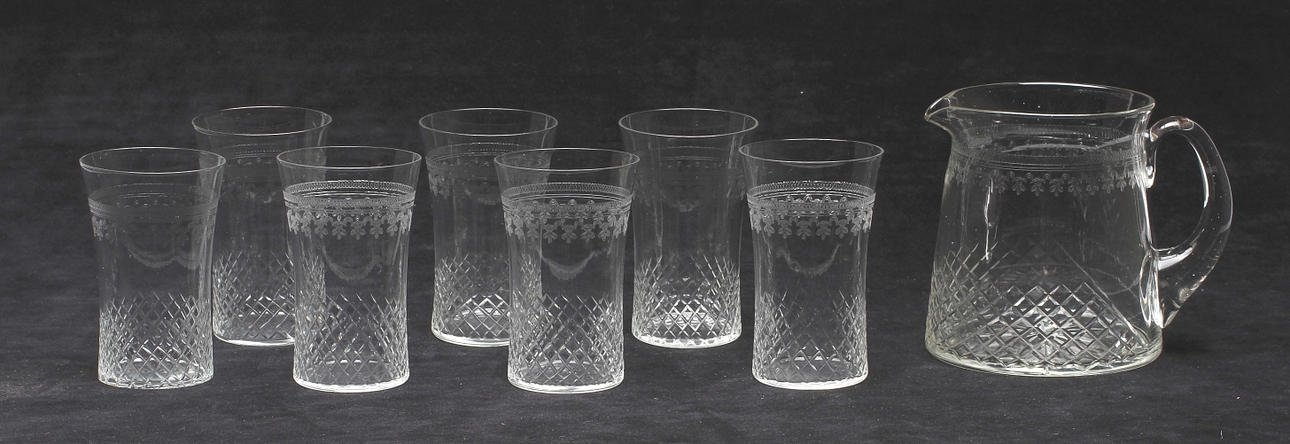 GLASSERVIS, 8 delar.